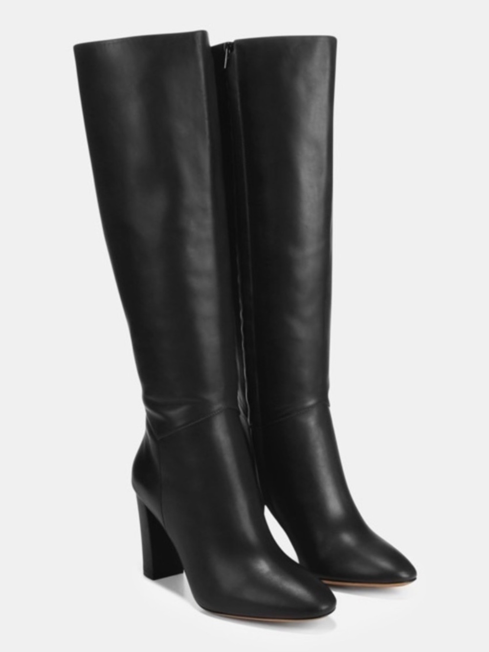Vince Vita Black Leather Knee High Boots New 9.5 - Picture 2 of 6